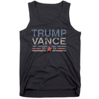 Trump Jd Vance 2024 Retro Stripe And Star Tank Top