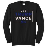 Trump Jd Vance 2024 Retro Stripe And Star Trump Vance 2024 Tall Sweatshirt