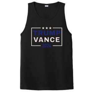 Trump Jd Vance 2024 Retro Stripe And Star Trump Vance 2024 PosiCharge Competitor Tank