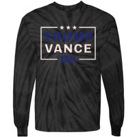 Trump Jd Vance 2024 Retro Stripe And Star Trump Vance 2024 Tie-Dye Long Sleeve Shirt