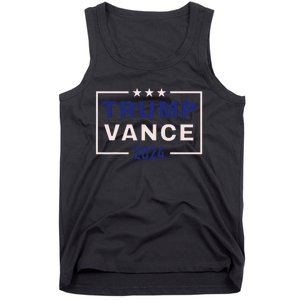 Trump Jd Vance 2024 Retro Stripe And Star Trump Vance 2024 Tank Top