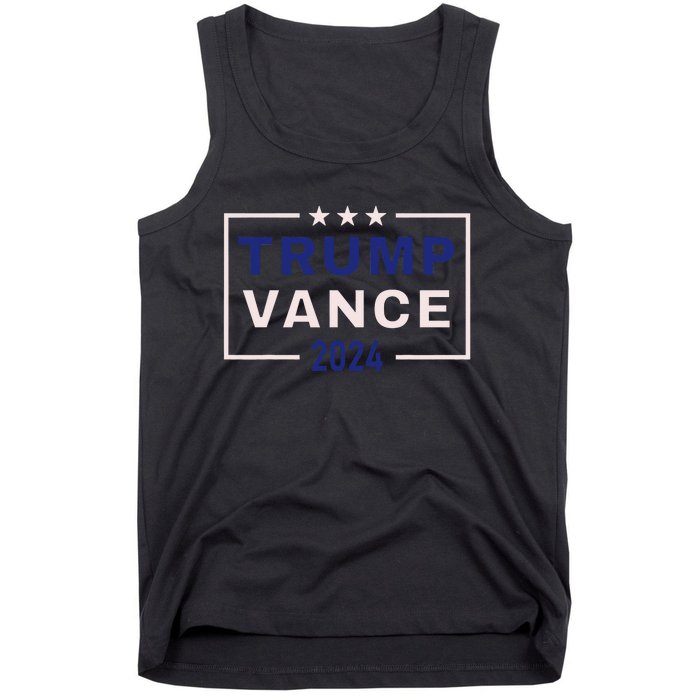 Trump Jd Vance 2024 Retro Stripe And Star Trump Vance 2024 Tank Top