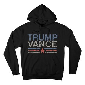 Trump Jd Vance 2024 Retro Stripe Trump Vance 2024 Hoodie