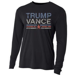 Trump Jd Vance 2024 Retro Stripe Trump Vance 2024 Cooling Performance Long Sleeve Crew