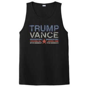 Trump Jd Vance 2024 Retro Stripe Trump Vance 2024 PosiCharge Competitor Tank