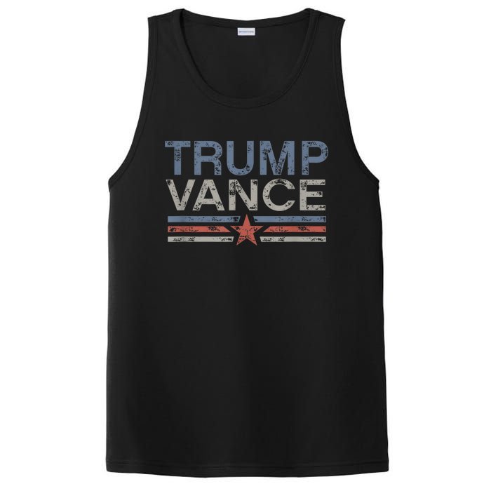 Trump Jd Vance 2024 Retro Stripe Trump Vance 2024 PosiCharge Competitor Tank