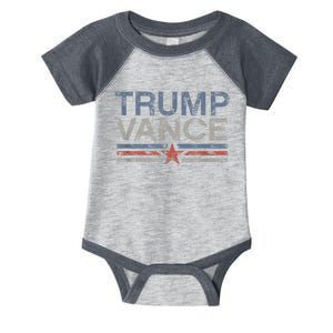 Trump Jd Vance 2024 Retro Stripe Trump Vance 2024 Infant Baby Jersey Bodysuit