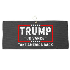 Trump Jd Vance 2024 For President Vp Republican Election 24 Large Microfiber Waffle Golf Towel