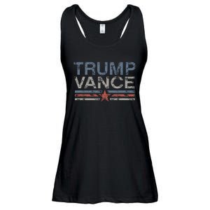 Trump Jd Vance 2024 Bold Retro Stripe Star Trump Vance 2024 Ladies Essential Flowy Tank