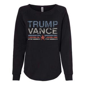 Trump Jd Vance 2024 Bold Retro Stripe Star Trump Vance 2024 Womens California Wash Sweatshirt