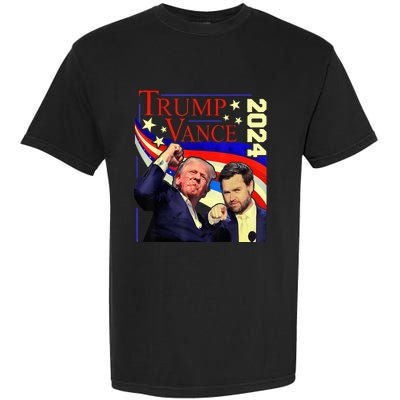 Trump Jd Vance 2024 Vp Presidential Election Maga Usa Garment-Dyed Heavyweight T-Shirt