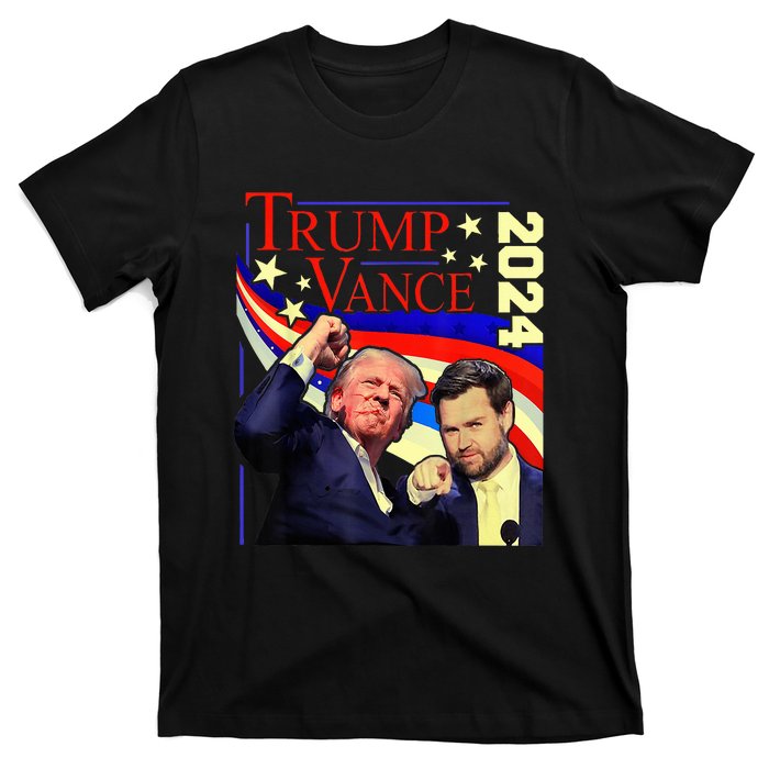 Trump Jd Vance 2024 Vp Presidential Election Maga Usa T-Shirt