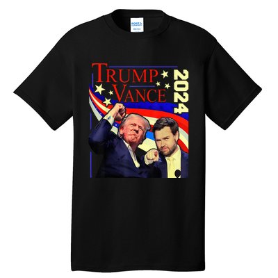 Trump Jd Vance 2024 Vp Presidential Election Maga Usa Tall T-Shirt