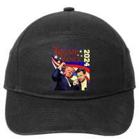 Trump Jd Vance 2024 Vp Presidential Election Maga Usa 7-Panel Snapback Hat