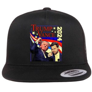 Trump Jd Vance 2024 Vp Presidential Election Maga Usa Flat Bill Trucker Hat