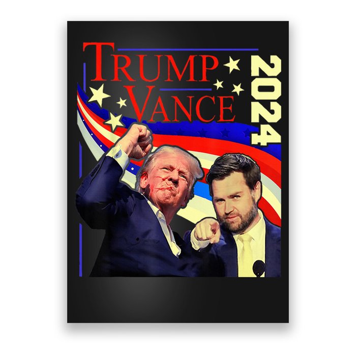 Trump Jd Vance 2024 Vp Presidential Election Maga Usa Poster