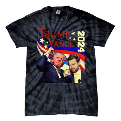 Trump Jd Vance 2024 Vp Presidential Election Maga Usa Tie-Dye T-Shirt