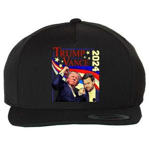 Trump Jd Vance 2024 Vp Presidential Election Maga Usa Wool Snapback Cap