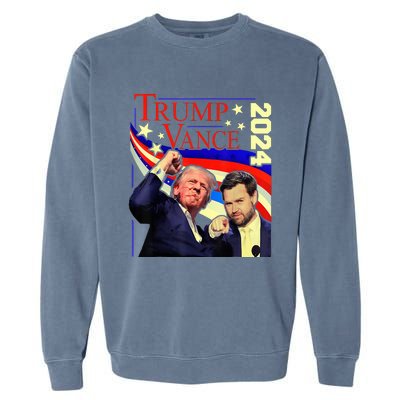 Trump Jd Vance 2024 Vp Presidential Election Maga Usa Garment-Dyed Sweatshirt