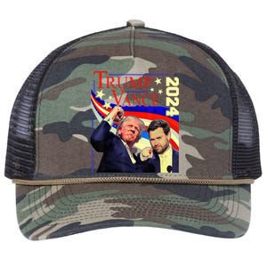 Trump Jd Vance 2024 Vp Presidential Election Maga Usa Retro Rope Trucker Hat Cap