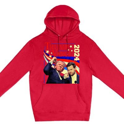 Trump Jd Vance 2024 Vp Presidential Election Maga Usa Premium Pullover Hoodie