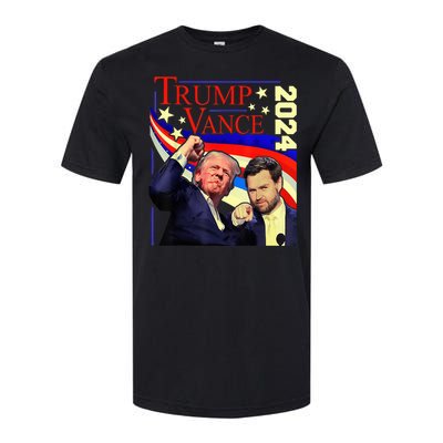 Trump Jd Vance 2024 Vp Presidential Election Maga Usa Softstyle CVC T-Shirt