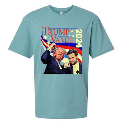 Trump Jd Vance 2024 Vp Presidential Election Maga Usa Sueded Cloud Jersey T-Shirt