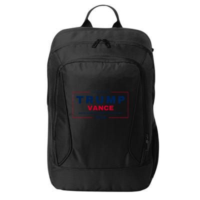 Trump Jd Vance 2024 Bold Retro Stripe Star Trump Vance 2024 City Backpack