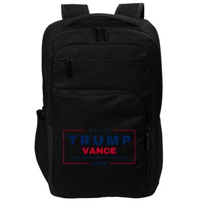 Trump Jd Vance 2024 Bold Retro Stripe Star Trump Vance 2024 Impact Tech Backpack