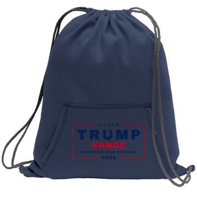 Trump Jd Vance 2024 Bold Retro Stripe Star Trump Vance 2024 Sweatshirt Cinch Pack Bag