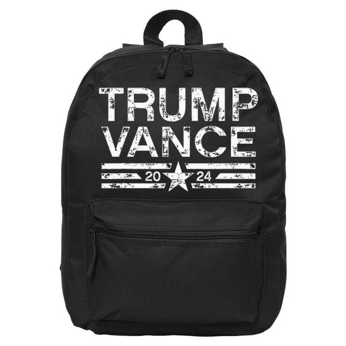 Trump J.D. Vance 2024 Retro Stripe Trump Vance 16 in Basic Backpack