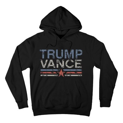 Trump Jd Vance 2024 Retro Stripe Trump Vance 2024 Hoodie