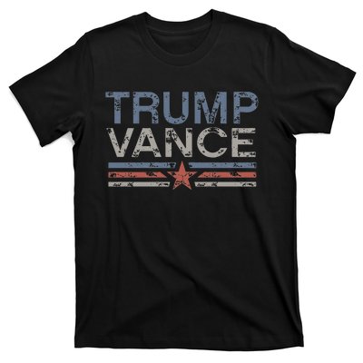 Trump Jd Vance 2024 Retro Stripe Trump Vance 2024 T-Shirt