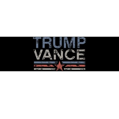 Trump Jd Vance 2024 Retro Stripe Trump Vance 2024 Bumper Sticker