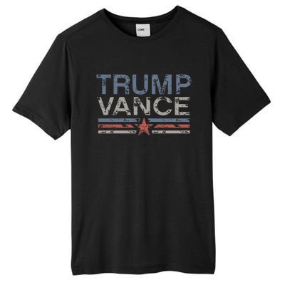 Trump Jd Vance 2024 Retro Stripe Trump Vance 2024 Tall Fusion ChromaSoft Performance T-Shirt