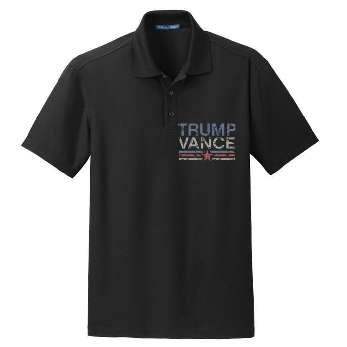 Trump Jd Vance 2024 Retro Stripe Trump Vance 2024 Dry Zone Grid Polo