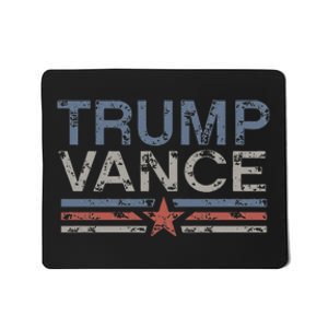 Trump Jd Vance 2024 Retro Stripe Trump Vance 2024 Mousepad