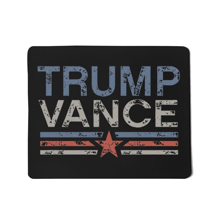 Trump Jd Vance 2024 Retro Stripe Trump Vance 2024 Mousepad