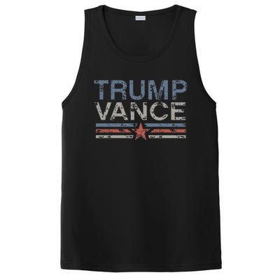 Trump Jd Vance 2024 Retro Stripe Trump Vance 2024 PosiCharge Competitor Tank