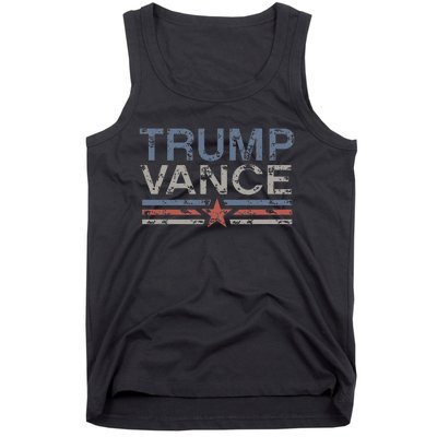 Trump Jd Vance 2024 Retro Stripe Trump Vance 2024 Tank Top