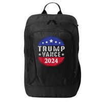 Trump Jd Vance 2024 Retro Us American Flag Trump Vance 2024 City Backpack