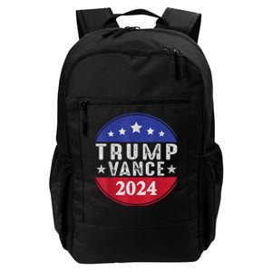 Trump Jd Vance 2024 Retro Us American Flag Trump Vance 2024 Daily Commute Backpack