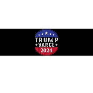 Trump Jd Vance 2024 Retro Us American Flag Trump Vance 2024 Bumper Sticker