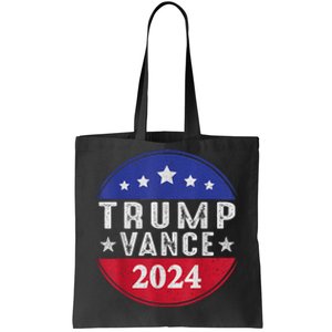 Trump Jd Vance 2024 Retro Us American Flag Trump Vance 2024 Tote Bag