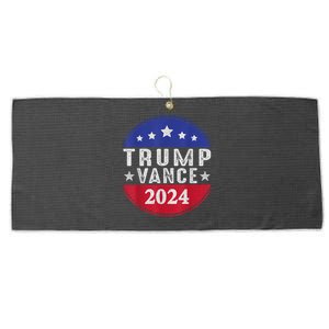 Trump Jd Vance 2024 Retro Us American Flag Trump Vance 2024 Large Microfiber Waffle Golf Towel