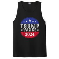 Trump Jd Vance 2024 Retro Us American Flag Trump Vance 2024 PosiCharge Competitor Tank