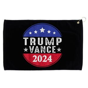 Trump Jd Vance 2024 Retro Us American Flag Trump Vance 2024 Grommeted Golf Towel