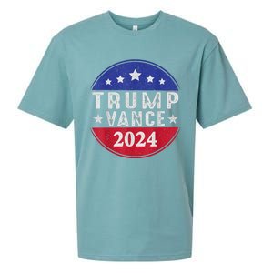 Trump Jd Vance 2024 Retro Us American Flag Trump Vance 2024 Sueded Cloud Jersey T-Shirt