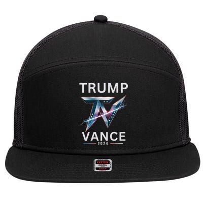 Trump Jd Vance Take America Back Election 47th Us President 7 Panel Mesh Trucker Snapback Hat