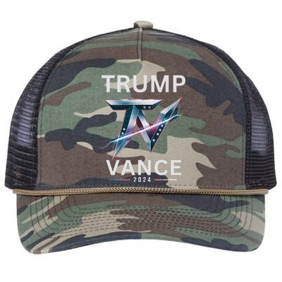 Trump Jd Vance Take America Back Election 47th Us President Retro Rope Trucker Hat Cap